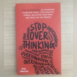 Red Stop Overthinking Book by Nick Trenton